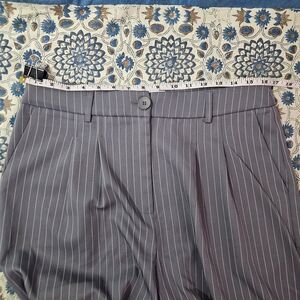 Men's Gray Pinstripe Pants